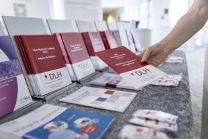 Reichhaltiges Infomaterial am DLH-Infostand. 
