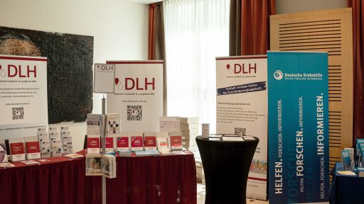 Blick auf DLH-Infostand, 28. DLH-Patientenkongress, Köln