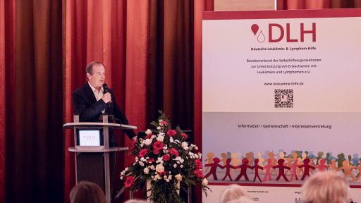 Prof. Dr. Michael Hallek, Köln, bei der Verabschiedung, 28. DLH-Patientenkongress, Köln